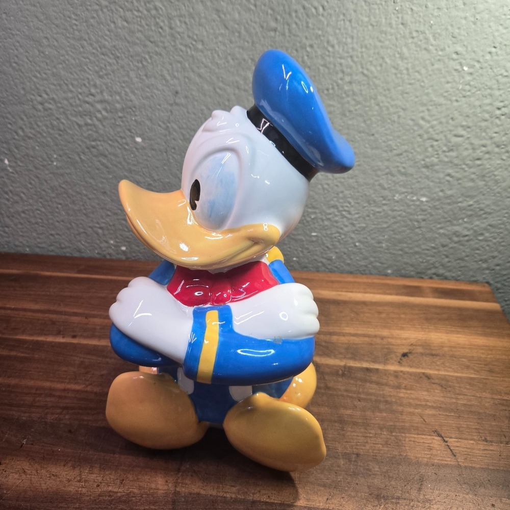 Walt Disney Treasure Craft Ceramic Donald Duck Collectible Cookie Jar Retired